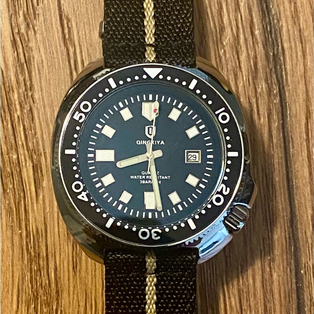 Black and Silver Dive Watch